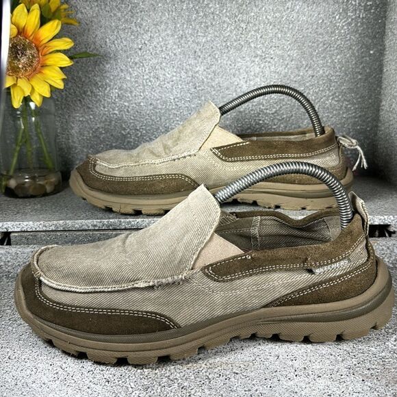 Skechers Relaxed Milford Slip On Loafers Shoes Size 8.5 - Picture 2 of 9